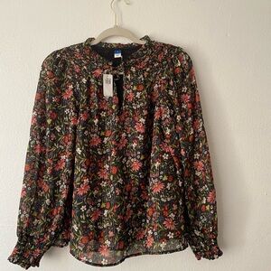 Old Navy Multicolor Floral Blouse